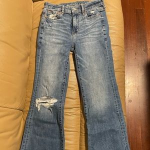 American Eagle flared denim jeans